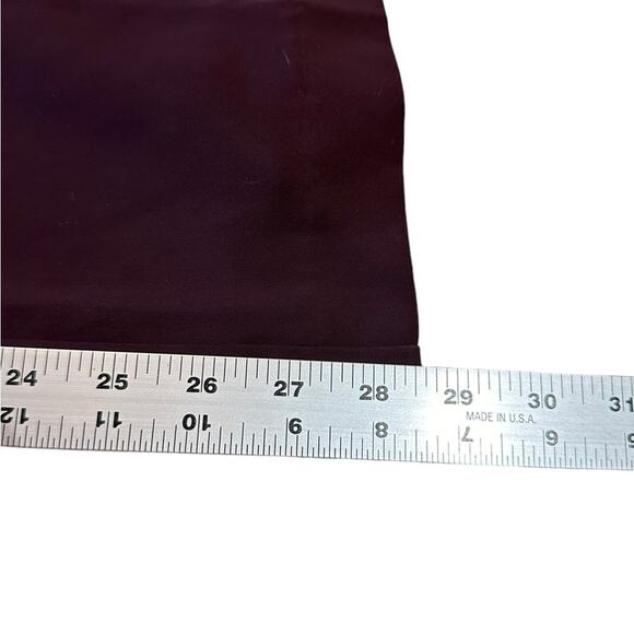 Ann Taylor Women’s 10 Petite Burgundy Sleeveless Jumpsuit with Tie Waist - Picture 5 of 7